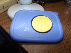 Tupperware blau/gelb Ersatzdeckel Mikrowelle belüftet Verschluss 3388A-5 - Bild 1 von 2