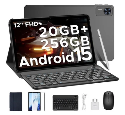 DOOGEE T36 2025 Newest Tablet 12'' Android 15 20GB+256GB/2TB TF T620 Black NEW - Image 1 of 4