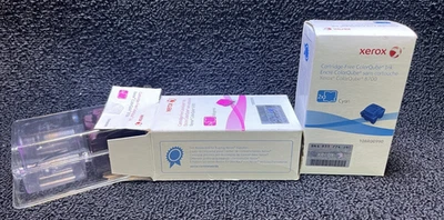 Genuine Xerox 8700 Cyan (2) & Magenta (1) Solid Ink Cubes 108R00991 108R00990 - Image 1 of 4