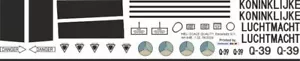 Decal 511 AH-64E Apache Niederlande Koninklijke Luchtmacht Q-39 - Bild 1 von 2