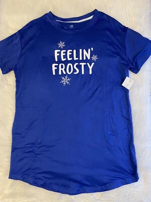 Camisón Secret Treasures Pijama Mujer Talla Pequeña/Mediana "Feelin' Frosty" Nuevo con Etiquetas Foto 1 de 4