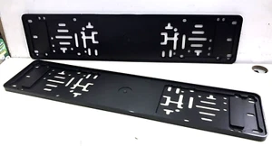 2 x NUMBER PLATE SURROUND TO FIT STANDARD UK PLATE HOLDER FRAME Good Quality - Picture 1 of 3