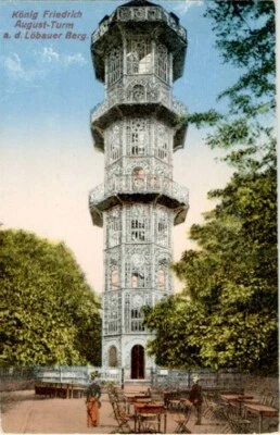 AK König Friedrich August Turm a.d. Löbauer Berg - Löbau Sachsen - Bild 1 von 2