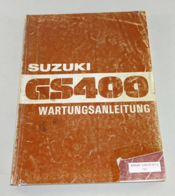 Manual De Mantenimiento Suzuki GS 400 - Edición 1976 - Imagen 1 de 3