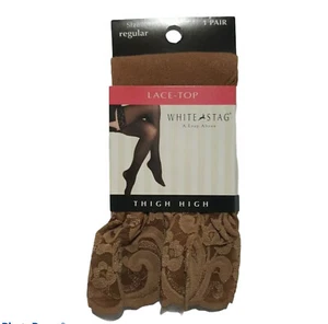 Top in pizzo NUDO cervo bianco vintage nuovo con etichette rimane coscia alta stile regolare #WS304 5'2-5'9" - Foto 1 di 7