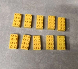 Lego 10x Minitalia Brick 2x4 gelb 3001 Vintage - Bild 1 von 2