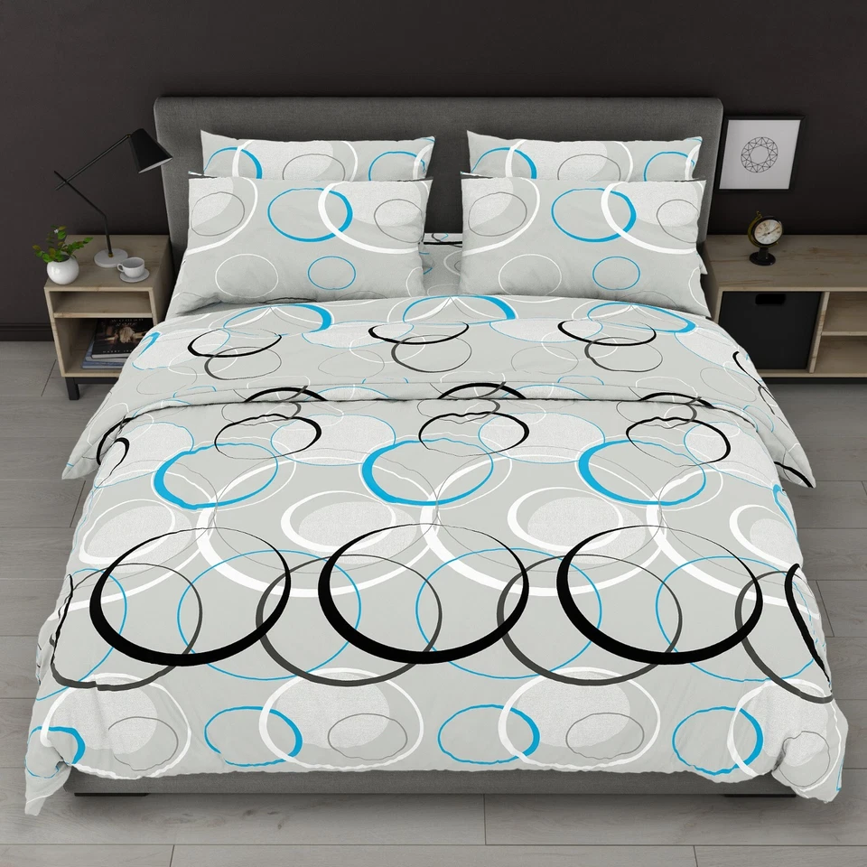 Conjunto de Cama King Luxo - Capa de Edredom, Lençol e 2 Fronhas - 100% Algodão - Imagem 1 de 1