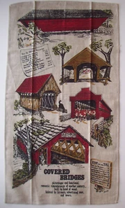 Covered Bridge styles  kitchen towel - Picture 1 of 1