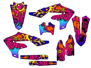 2019-2023 WR 450 F ZANY Pink Senge Graphics Kit Compatible with Yamaha - Foto 1 di 10