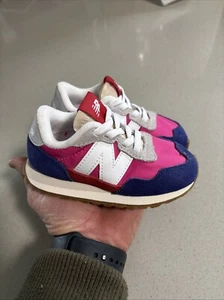 New Balance 237 Toddler ‘Victory Blue Exuberant Pink Gum’ IH237EG Size 7 - Picture 1 of 6