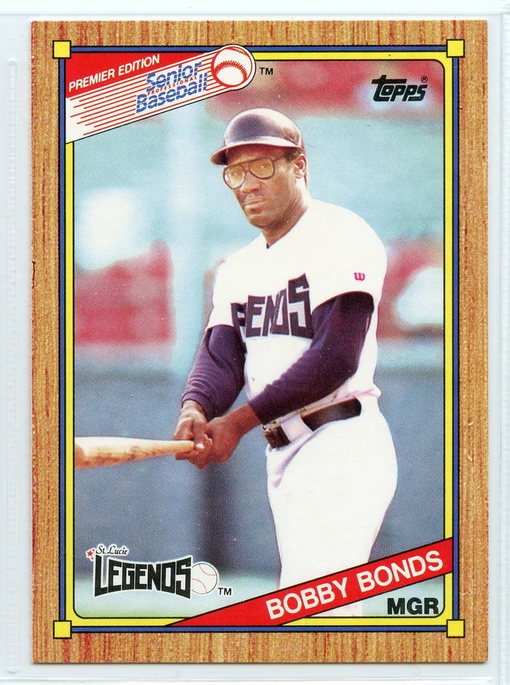 1989 Topps Senior Baseball - #40 - Bobby Bonds - St. Lucie Legends - Image 1 of 1