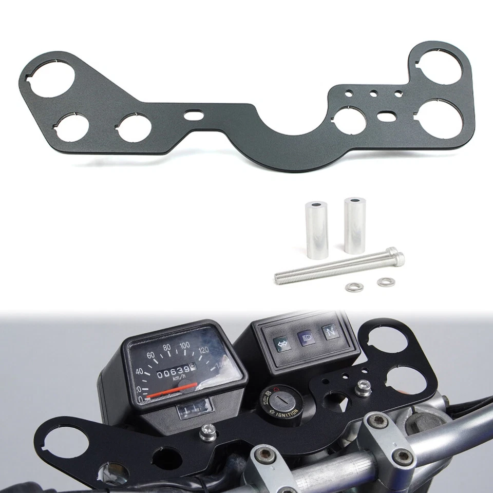 Fit For Yamaha TW200 1987-2024 Motorcycle Dash Panel Auxiliary Shelves Black - Image 1 of 4