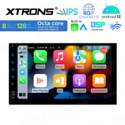 Autoradio 2 DIN Universal 7" Android Octa Core 8G+128GB LTE 4G GPS Navi CarPlay - Bild 1 von 4