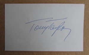 TONY TAYLOR SIGNED AUTOGRAPH 3X5 INDEX CARD MLB 1958 CUBS PHILLIES TIGERS D.2020 - Picture 1 of 1