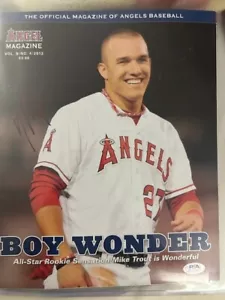 Mike Trout Auto SIGNED Autographed Angels Magazine 2012 Rookie Year PSA - Picture 1 of 4