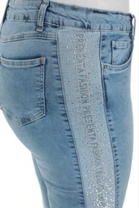Presenta Strass Seiten Jeans Gr. 20/52. Made In Turkey - Bild 1 von 5