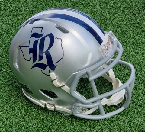 RICE UNIVERSITY OWLS SILVER FOOTBALL MINI HELMET, OTHERS STYLES TOO Cover