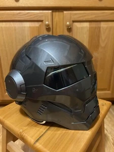 DOT MASEI 610 Flip Up Full Face Motorcycle Helmet - Iron Man NEW - Picture 1 of 6