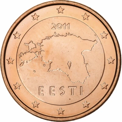 [#1278169] Estonia, 5 Euro Cent, 2011, Vantaa, Copper Plated Steel, MS, KM:63 - Image 1 of 2