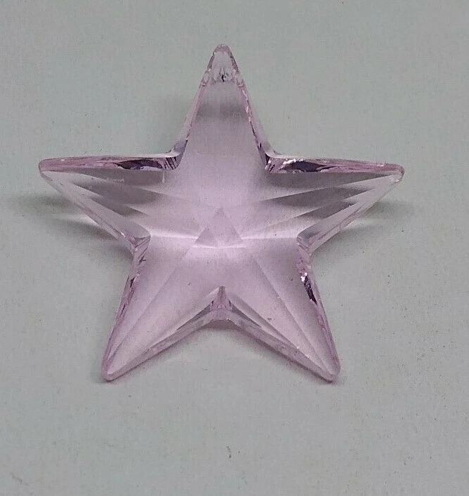 Swarovski Crystal Rosaline 28mm Star 8815 Pendant/ Suncatcher; Logo Etched Foto 1 de 1