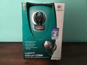 NIB Logitech Webcam Camera C250h - For Easy Video Calling With Wired Headset New - Picture 1 of 8
