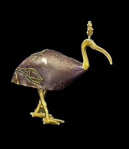 Marvelous Bird IBIS god of knowledge (THOTH) with the lotus flower - Imagen 1 de 2