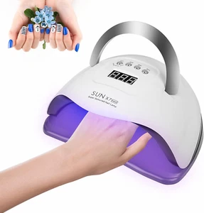 LED UV Nail Lamps 180W Nail Dryer Gel Nail Curing Lamp UV Light with 4 Timers Au - Picture 1 of 12