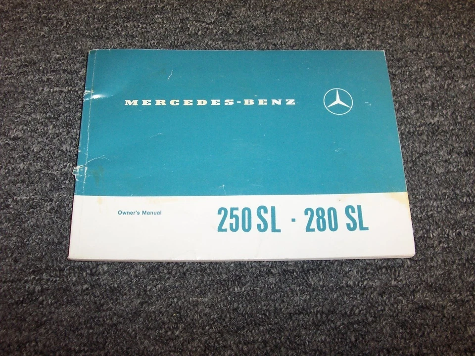 Mercedes Benz 250SL 1970 y 280SL Roadster manual del operador del propietario Foto 1 de 1