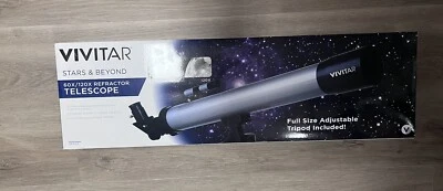 Vivitar Stars And Beyond 60x/120x Refractor Telescope VIV-TEL-50600 With Tripod - Image 1 of 3