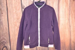 Under Armour Golf Jacket Women's Size S Purple Fleece Zip Pockets Heavy Pile - Imagen 1 de 10