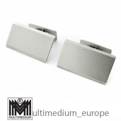 Vintage Silber Manschettenknöpfe 835 70er Jahre silver cuff links 70s - Bild 1 von 4