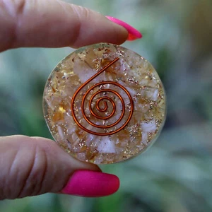 Citrine Orgone Tower Buster Powerful EMF & 5G Protection 1.5in - Picture 1 of 10