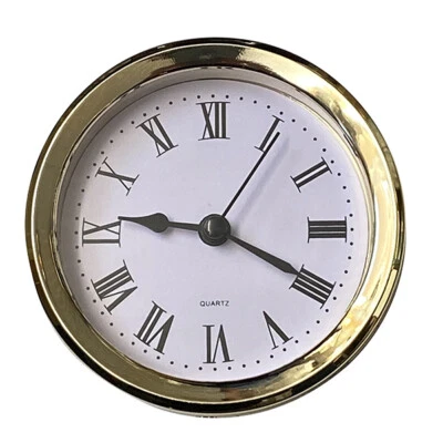 103mm Quartz Replacement Gold Bezel Clock Inserts Roman Numeral For 91-93mm Hole - Image 1 of 3