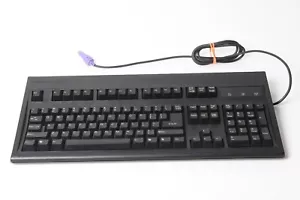 Vintage KeyTronic E03601 Clicky Mechanical Keyboard E03601OPTMSEB-C PS2 Black - Picture 1 of 7