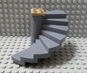 LEGO Castle Dark Bluish Gray Spiral Stairs Assembly - Picture 1 of 1