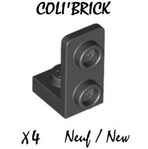Lego 73825 - 4x Halterung Bracket 1x1 1x2 inverted - Schwarz / Black - Neu - Bild 1 von 1