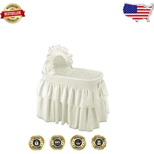 Elegant Ecru Bassinet Bedding Set - Unisex Modern Design for Comfort - Picture 1 of 2