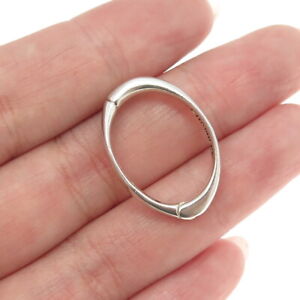 CHAMILIA 925 Sterling Silver Modernist Hoop Lock Clasp