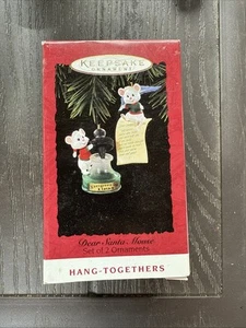 1994 Hallmark Ornament DEAR SANTA MOUSE set of two Gg19 - Picture 1 of 2