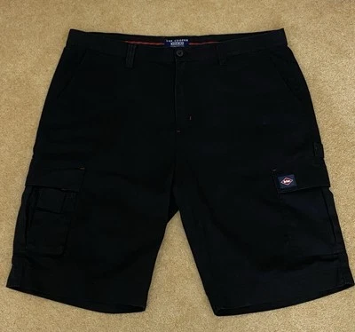 Lee Cooper Cargo shorts -  Multi Pocket Combat Shorts Size 42 black VGC - Image 1 of 4