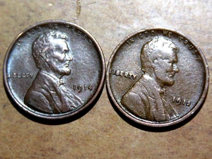 High Grade AU++ 1914-P and a nice 1915p Lincoln Cent C9 - Picture 1 of 2