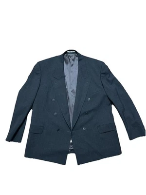 Мужской двубортный серый блейзер Yves Saint Laurent размер 44 (XL) сделано во Франции - Изображение 1 из 3