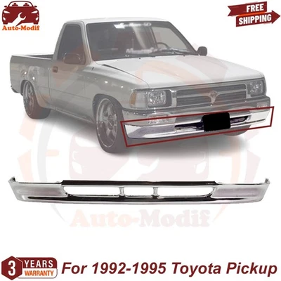 New Front Lower Valance, Panel, Steel, Chrome For 1992-1995 Toyota Pickup Foto 1 de 4