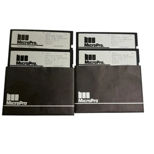 Vintage 1983 MicroPro WORDSTAR Tutor IBM PC-DOS 5.25” Rel. 3.32 American 4 Disks - Picture 1 of 7