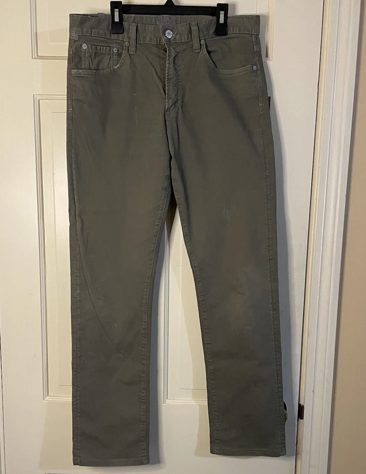 Citizens of Humanity C-of-H Man Core Jeans Mens 31x32 Green Stretch Denim USA - Image 1 of 4