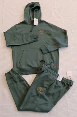 Nuevo RARO Para hombres Nike Ropa Deportiva Club Polar Sudadera ~ Verde/Dorado ~ Talla Grande  Foto 1 de 4