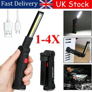 4 Pack Work Light LED Torch Rechargeable Inspection Lamp 360° Mechanic Light - Picture 1 of 17