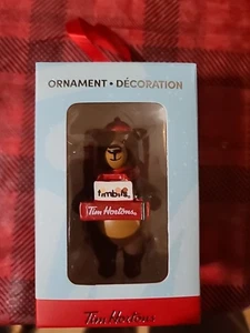 NEW NIB 2025 TIM HORTONS Coffee Bear with Timbits Christmas ORNAMENT - Picture 1 of 4