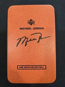 Michael Jordan Upper Deck Sports Illustrated Tribute 24 KT Gold Card - Bild 1 von 4