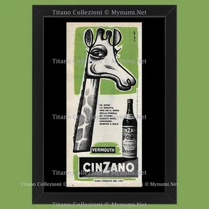 Anni ' 50 * Pubblicità Originale "Cinzano - NICO EDEL, Vermouth Io, Sono la Gir - Foto 1 di 1